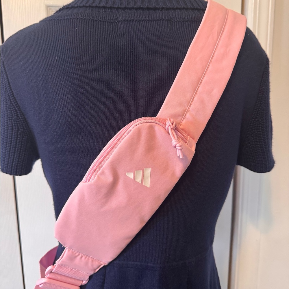 ADIDAS Mini Pink Sling Backpack Adjustable Strap - Picture 3 of 7